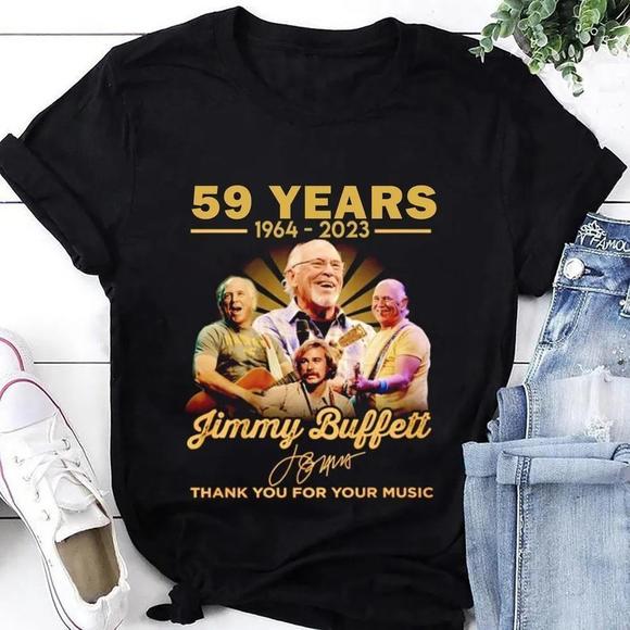 59 Years Of Jimmy Buffett 1964-2023 Shirt Jimmy Buffett Memorial Shirt - Picture 1 of 4